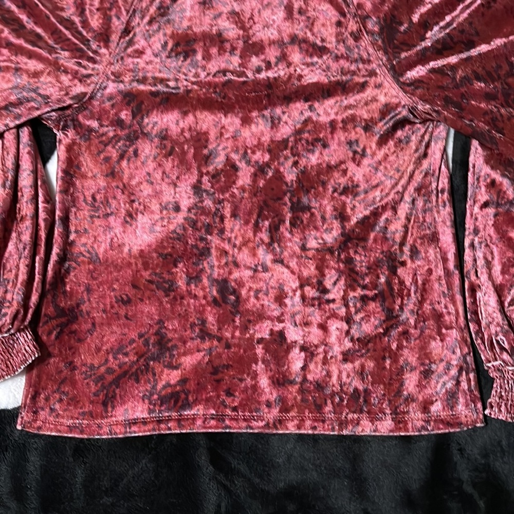 Free people velour long sleeve top - Picture 7 of 10